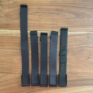 Whoop 4.0 superknit wrist bands (3), sport flex wrist band, and arm band